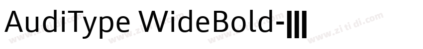 AudiType WideBold字体转换
